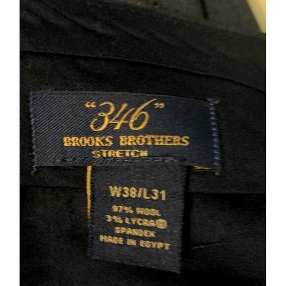 Brooks Brothers 346 Stretch Suit Men's 45L  Blazer Jacket Charcoal Pants 38/31 - Picture 13 of 13